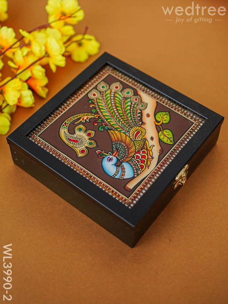 Reverse Acrylic Jewel Box - Wl3990 Peacock Organizers