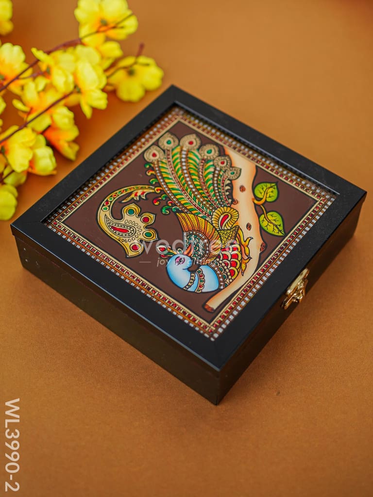 Reverse Acrylic Jewel Box - Wl3990 Peacock Organizers