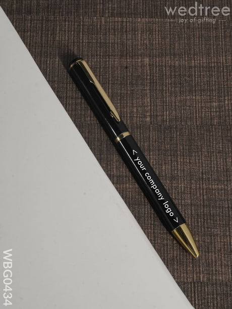 Roller Ball Point Pen (Metallic Black With Gold Finish) - Wbg0434 Kids Return Gifts