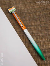 Roller Ball Point Pen - Tri Colour With Flag Wbg0515 Kids Return Gifts