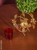 Round T Light Holder With Glass - Wbg1040 Candles