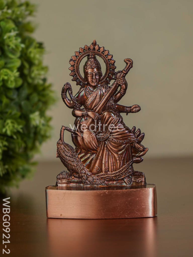 Saraswathi Murthi - Copper Finish Wbg0921-2 Divine Figurines