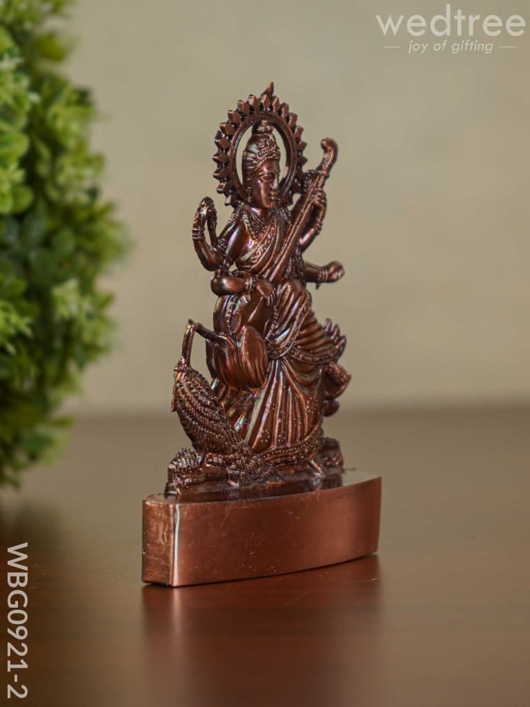 Saraswathi Murthi - Copper Finish Wbg0921-2 Divine Figurines