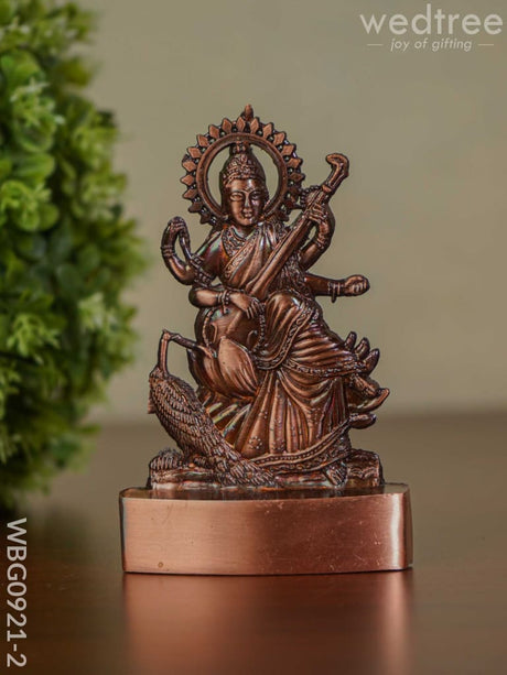 Saraswathi Murthi - Copper Finish Wbg0921-2 Divine Figurines