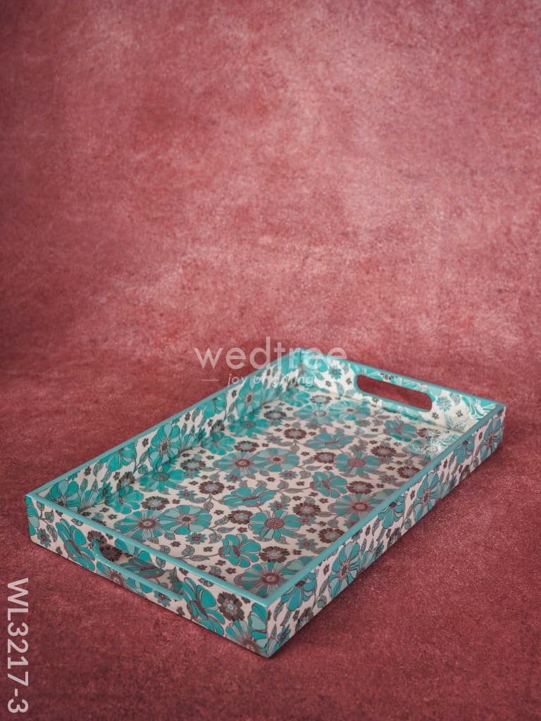 Serving Tray Digitally Printed Floral Desings - Wl3217 Big Wooden Trays