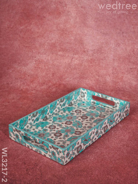 Serving Tray Digitally Printed Floral Desings - Wl3217 Medium Wooden Trays