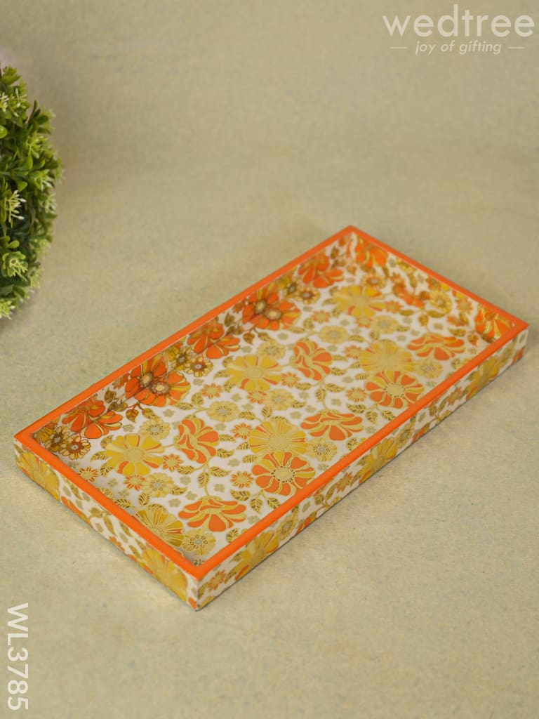 Serving Tray Digitally Printed Floral Desings - Wl3785 Wooden Trays