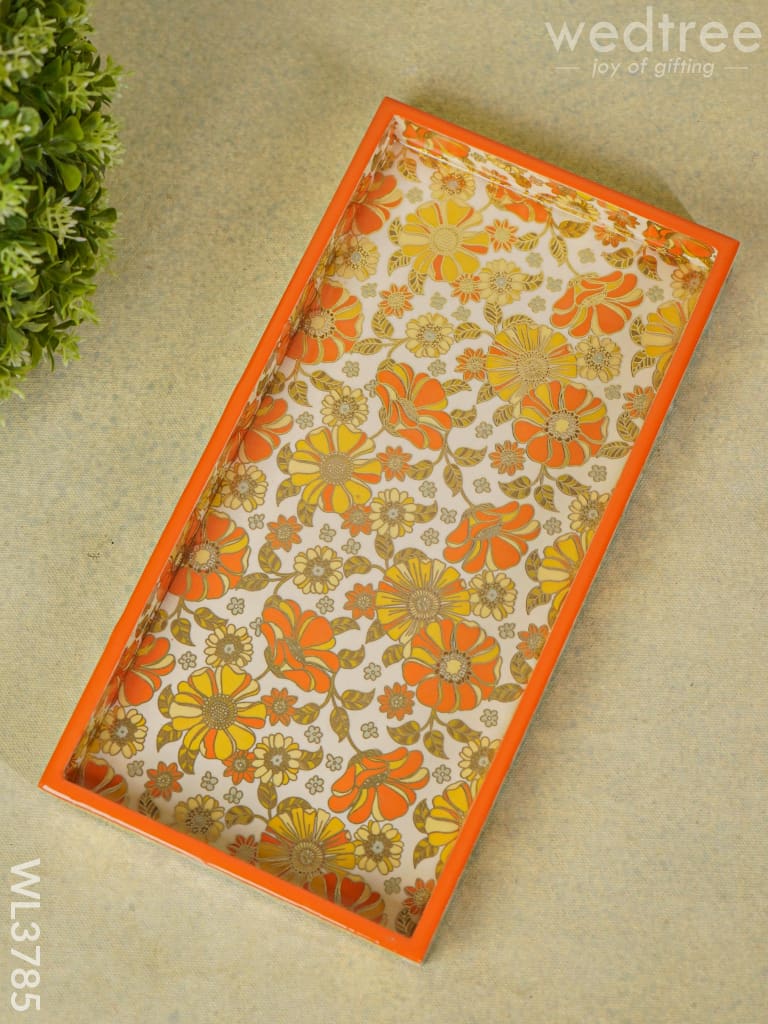 Serving Tray Digitally Printed Floral Desings - Wl3785 Wooden Trays