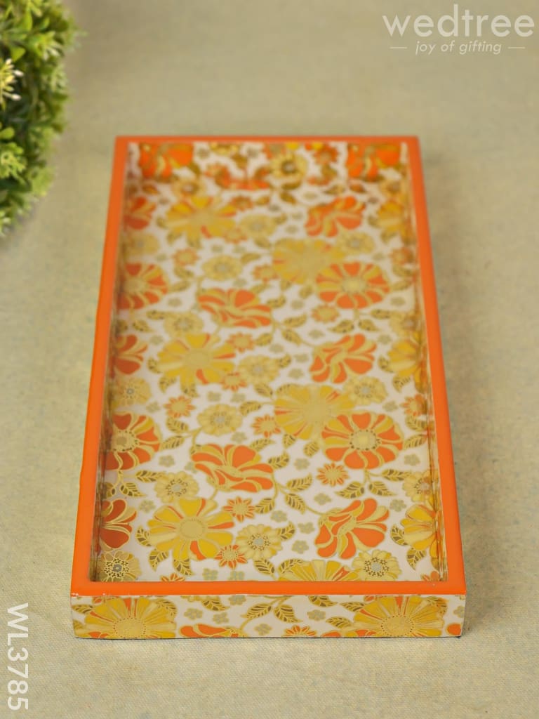 Serving Tray Digitally Printed Floral Desings - Wl3785 Wooden Trays