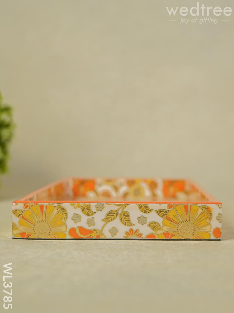 Serving Tray Digitally Printed Floral Desings - Wl3785 Wooden Trays