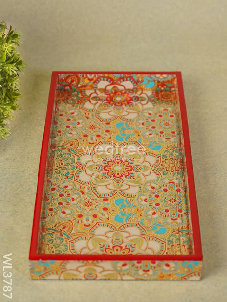 Serving Tray Digitally Printed Mandala Desings - Wl3787 Wooden Trays