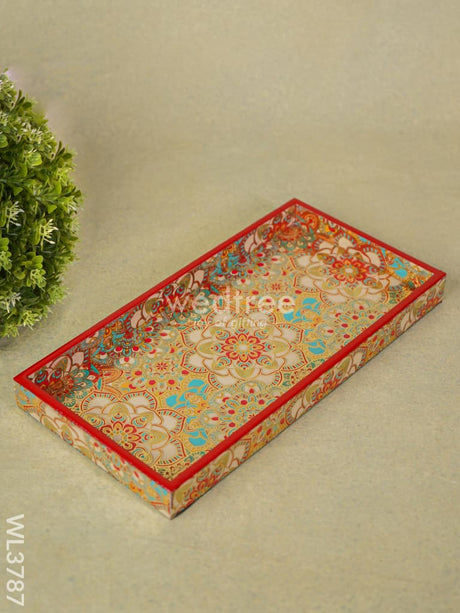 Serving Tray Digitally Printed Mandala Desings - Wl3787 Wooden Trays