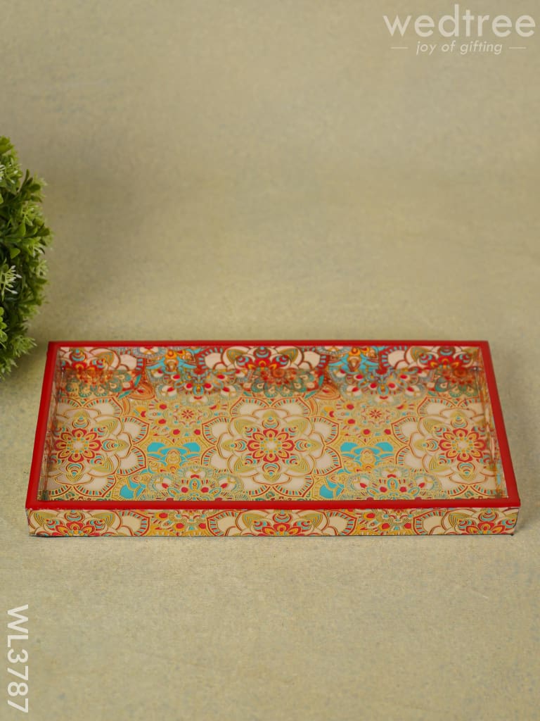 Serving Tray Digitally Printed Mandala Desings - Wl3787 Wooden Trays