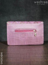 Silky Shimmer Purse With White Pearl Lace - Wbg0365 Clutches & Purses