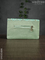 Silky Shimmer Purse With White Pearl Lace - Wbg0365 Clutches & Purses