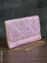 Silky Shimmer Purse With White Pearl Lace - Wbg0365 Clutches & Purses