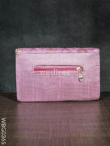 Silky Shimmer Purse With White Pearl Lace - Wbg0365 Clutches & Purses