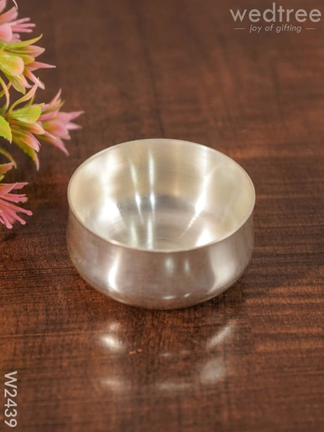 Silver Coated Bowl Small - W2439 Utensils