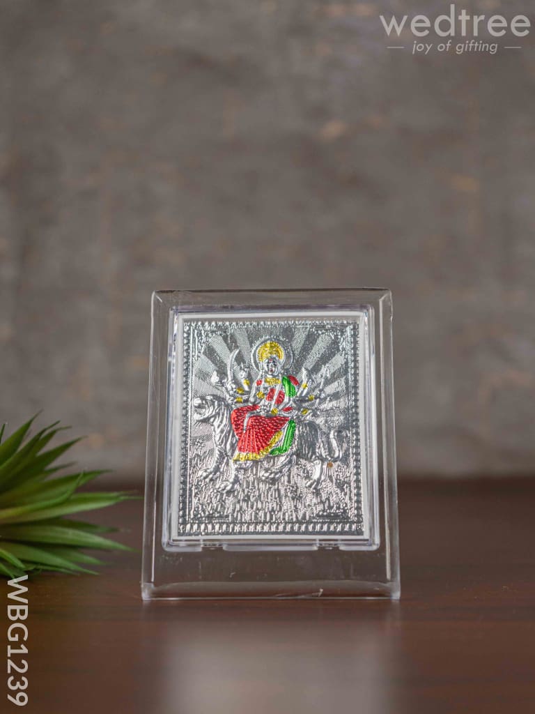 Silver Durga Photoframe With Stand - Wl3502 German Photo Frame