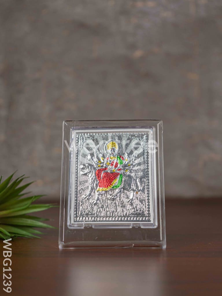 Silver Durga Photoframe With Stand - Wl3502 German Photo Frame