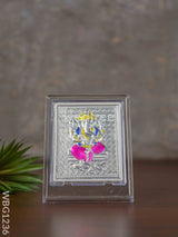 Silver Ganesha Photoframe With Stand - Wl3499 German Photo Frame