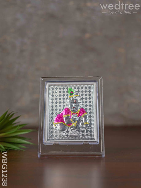 Silver Laddu Gopal Photoframe With Stand - Wl3501 German Photo Frame