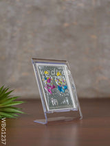 Silver Lakshmi Ganesha Photoframe With Stand - Wl3500 German Photo Frame