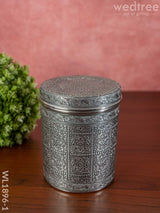 Silver Oxidized Dabba - Wl1896-1 Containers