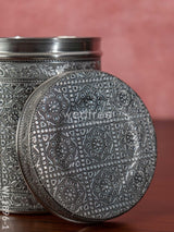 Silver Oxidized Dabba - Wl1896-1 Containers