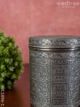 Silver Oxidized Dabba - Wl1896-1 Containers