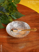 Silver-Plated Bowl & Spoon - W3719 Bowls