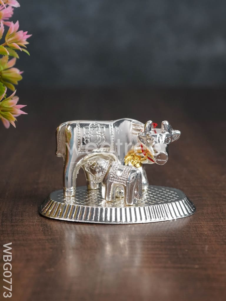 Silver Cow And Calf - Wbg0773 Divine Figurines
