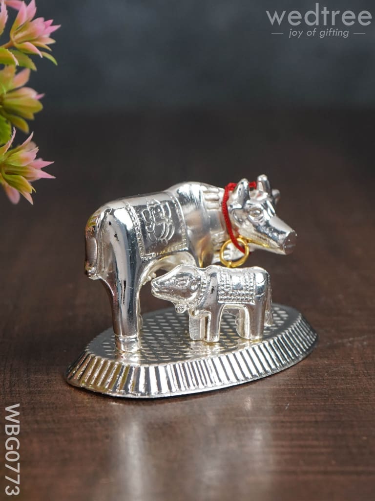 Silver Cow And Calf - Wbg0773 Divine Figurines