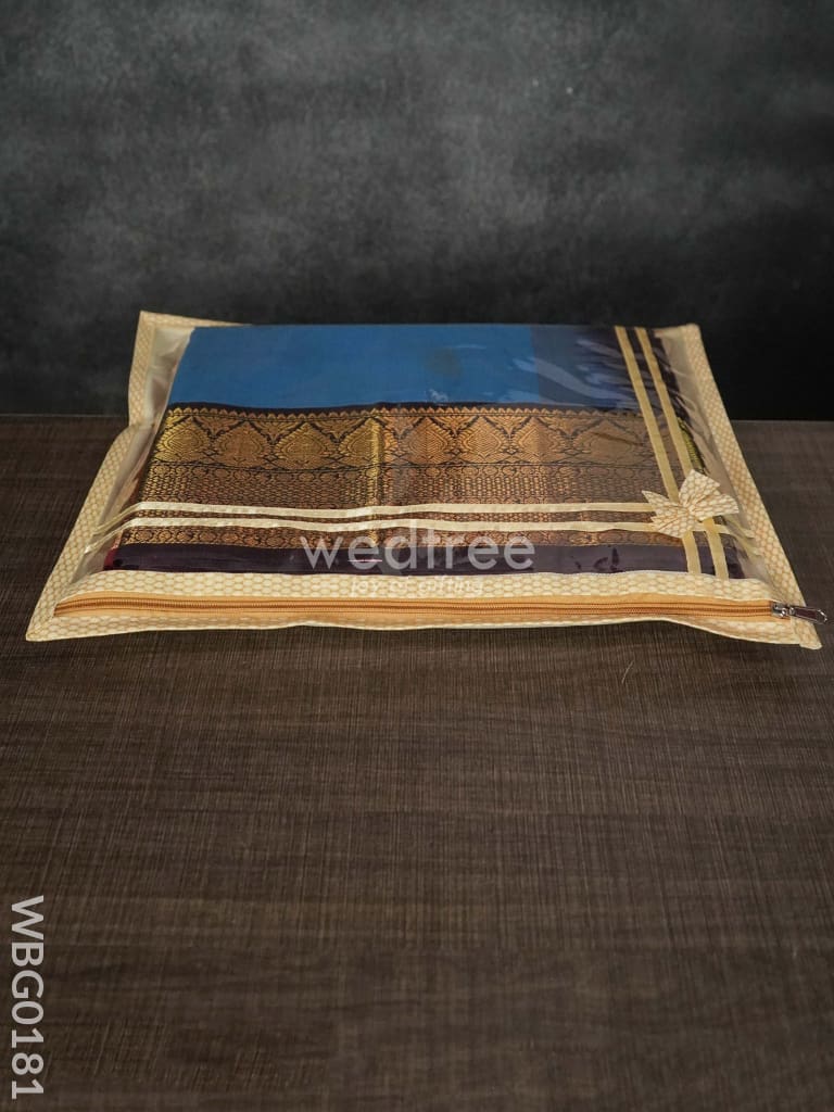 Single Saree Cover With Palanquin Print - Wbg0181 Bags