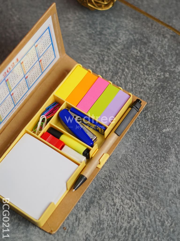 Stationery Organizer With Calendar 2024 - Bcg0211 Office Utility