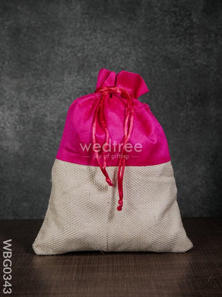 String Bag With Jute Base - 8 X 11Inches Wbg0343 Bags