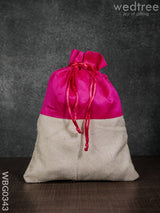 String Bag With Jute Base - 8 X 11Inches Wbg0343 Bags