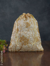 String Bag With Floral Embroidery - Wbg0947 Bags