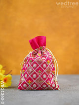 String Bag With Embroidery Work (9 X 7) - Wbg1360-3 Favor Bags