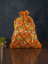 String Bag With Patola Prints - Wbg0954 Bags