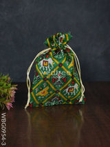 String Bag With Patola Prints - Wbg0954 Bags