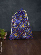 String Bag With Patola Prints - Wbg0954 Bags