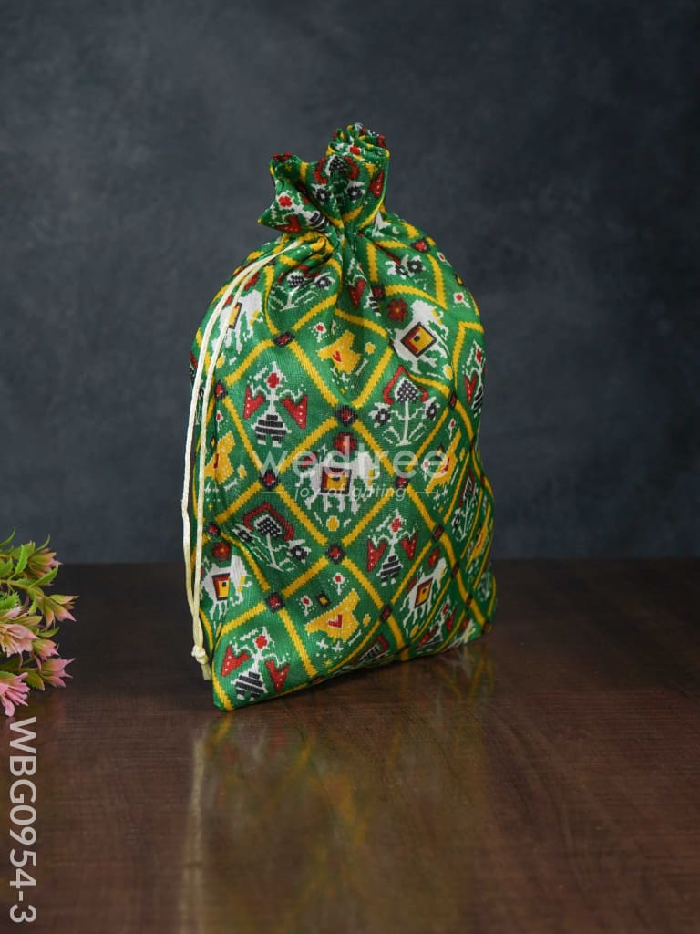 String Bag With Patola Prints - Wbg0954 Bags