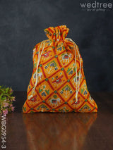 String Bag With Patola Prints - Wbg0954 Bags