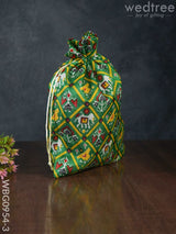 String Bag With Patola Prints - Wbg0954 Bags