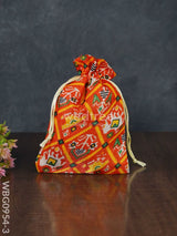 String Bag With Patola Prints - Wbg0954 Small Bags