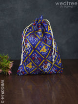 String Bag With Patola Prints - Wbg0954 Bags