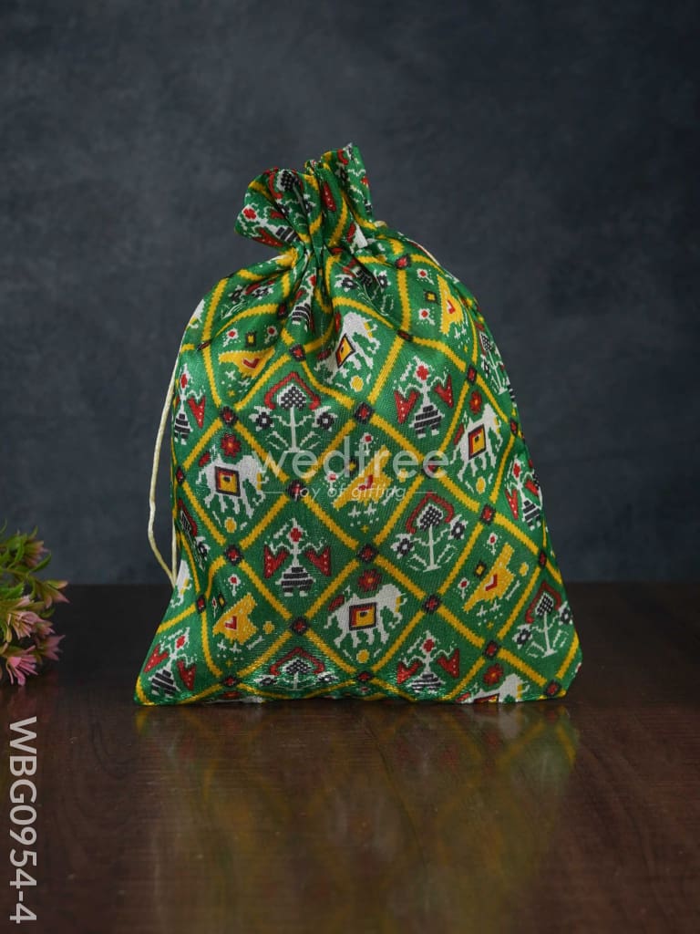 String Bag With Patola Prints - Wbg0954 Big Bags