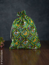 String Bag With Patola Prints - Wbg0954 Big Bags