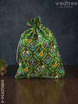 String Bag With Patola Prints - Wbg0954 Big Bags